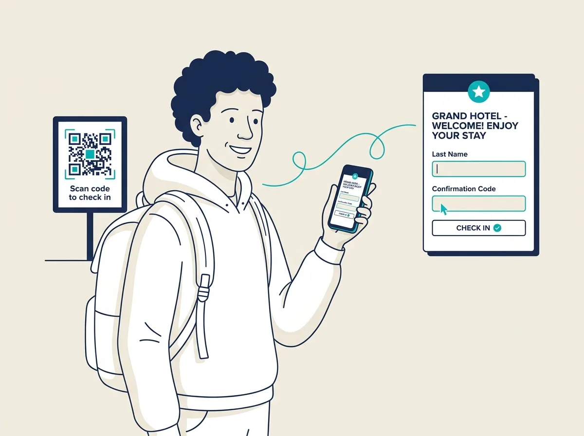 Hospitality digital guest links